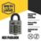 Smith & Locke  Water-Resistant  Combination  Padlock Grey 22mm