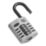 Smith & Locke  Water-Resistant  Combination  Padlock Grey 22mm