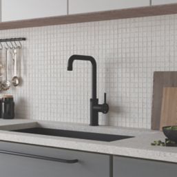 ETAL Caprise Industrial Style Kitchen Mixer Tap Matt Black