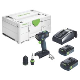 Festool TXS 18 C 3.0-Plus 18V 2 x 3.0Ah Li-Ion Airstream Li-High Power Brushless Cordless Drill Driver