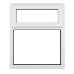 Crystal  Top Opening Clear Double-Glazed Casement White uPVC Window 1040mm x 1190mm