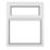 Crystal  Top Opening Clear Double-Glazed Casement White uPVC Window 1040mm x 1190mm
