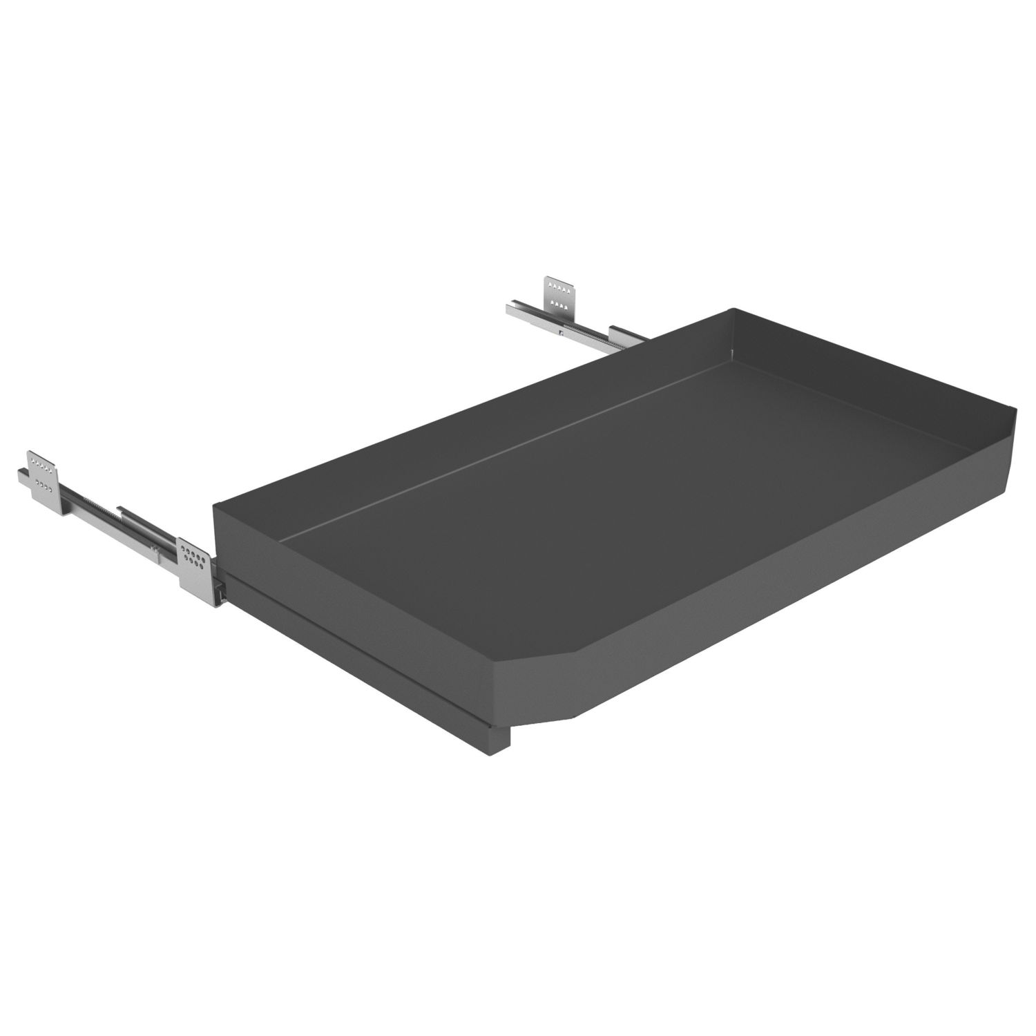 Hafele Anthracite Pull-Out Kitchen Shelf with Basket 600mm (828JY)
