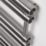 Time 990mm x 500mm 1994BTU Silver Flat Designer Towel Radiator