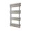 Time 990mm x 500mm 1994BTU Silver Flat Designer Towel Radiator