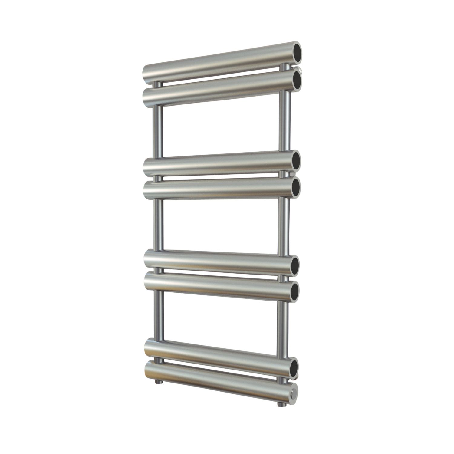 Time 990mm x 500mm 1994BTU Silver Flat Designer Towel Radiator (828KL)