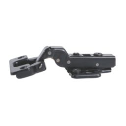 Eclipse 3D Adjustable Soft-Close Steel 105° Half Overlay Matt Black Cabinet Hinges 62mm 2 Pack