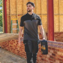 DEWALT Skyrock Polo Shirt Black / Grey 2X Large 48-50" Chest