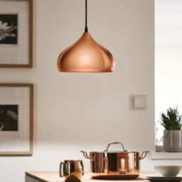 Eglo Hapton Single Pendant Light Copper