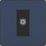 British General Evolve 1-Gang Coaxial TV / FM Socket Blue with Black Inserts