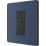 British General Evolve 1-Gang Coaxial TV / FM Socket Blue with Black Inserts
