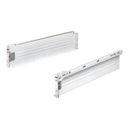 Essentials White Side Fix Drawer Runners 400mm 2 Piece Set
