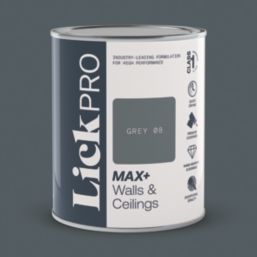 LickPro Max+ 1Ltr Grey 08 Matt Emulsion  Paint