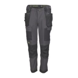 Apache Calgary Work Trousers Grey/Black 40" W 31" L