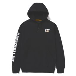 CAT Trademark Banner Hoodie Black X Large 45" Chest