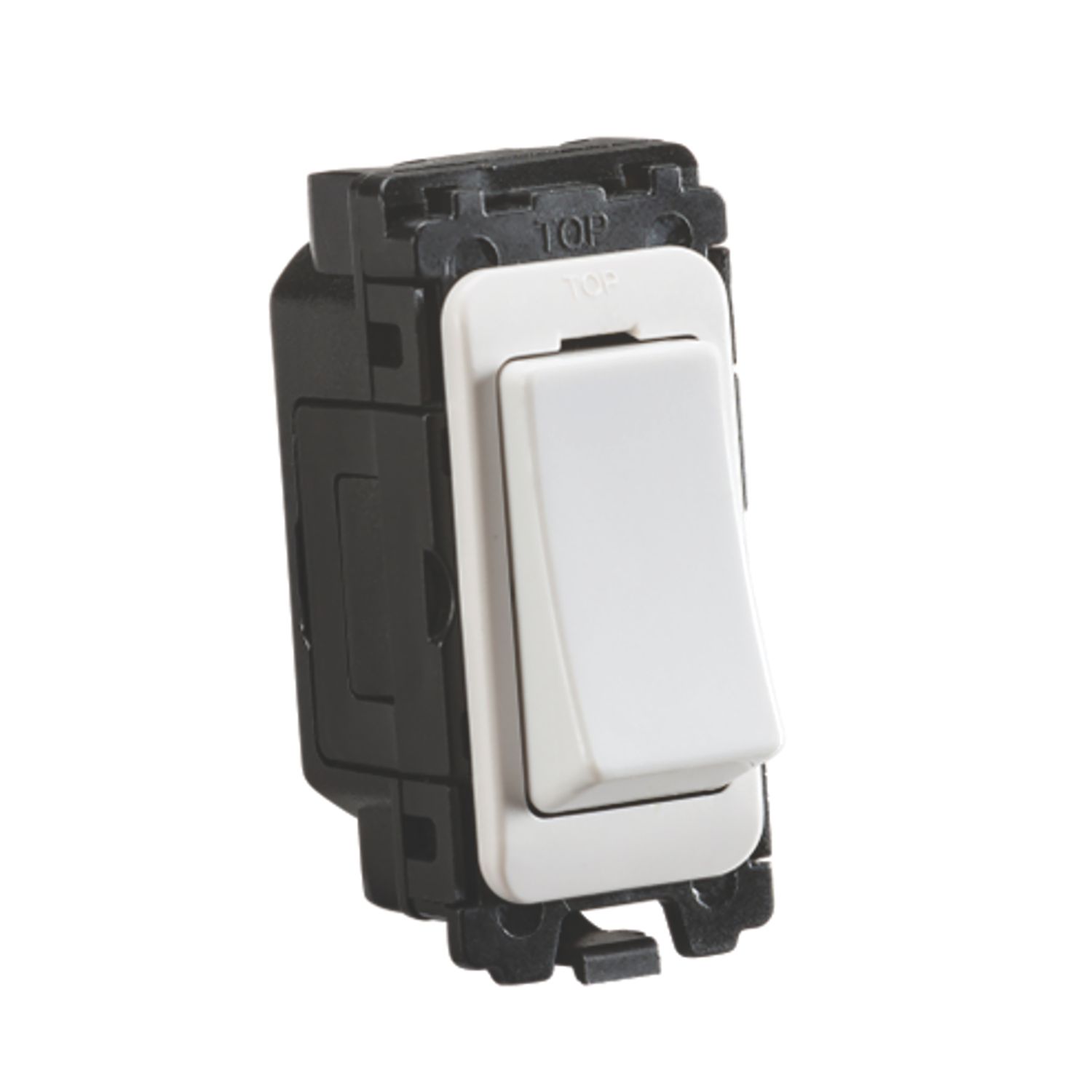 Knightsbridge Curved Edge 20AX Grid Intermediate Switch White (828YA)