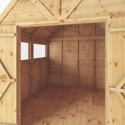 Mercia Dutch Barn 7' 6" x 7' 6" (Nominal) Barn-Style Shiplap T&G Timber Shed