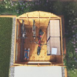 Mercia Dutch Barn 7' 6" x 7' 6" (Nominal) Barn-Style Shiplap T&G Timber Shed