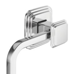 Swirl Swindale Bathroom Towel Ring Chrome
