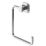 Swirl Swindale Bathroom Towel Ring Chrome
