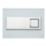 Fluidmaster Schwab Caro 8940 Dual-Flush Flushing Plate White Glass