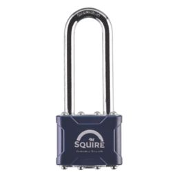 Squire Stronglock Laminated Steel  Weatherproof Long Shackle  Padlock 44mm