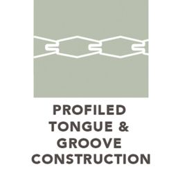 Forest Decibel Vertical Tongue & Groove  Noise Reduction Fence Panels Natural Timber 6' x 6' Pack of 3