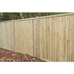 Forest Decibel Vertical Tongue & Groove  Noise Reduction Fence Panels Natural Timber 6' x 6' Pack of 3