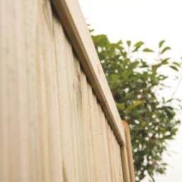 Forest Decibel Vertical Tongue & Groove  Noise Reduction Fence Panels Natural Timber 6' x 6' Pack of 3