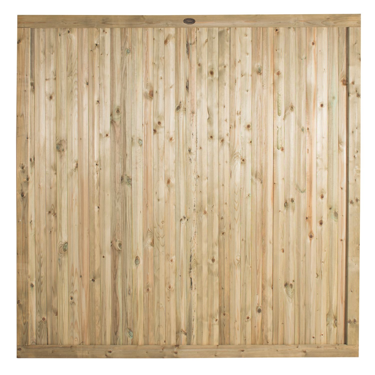 Forest Decibel Vertical Tongue & Groove Noise Reduction Fence Panels Natural Timber 6' x 6' Pack of 3 (8296X)