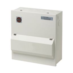 Wylex  10-Module 8-Way Part-Populated  Main Switch Consumer Unit