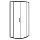 Essentials Framed Quadrant Shower Enclosure  Matt Black 900mm x 900mm x 1850mm