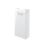 Ohio 1-Door Cloakroom Vanity Unit with Ceramic Basin Gloss White 410mm x 220mm x 830mm