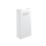 Ohio 1-Door Cloakroom Vanity Unit with Ceramic Basin Gloss White 410mm x 220mm x 830mm
