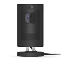 Ring 8SS1E8-BEU0 Mains or Battery-Powered Black Wired 1080p Indoor & Outdoor Cylinder Wired Camera