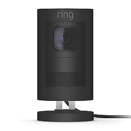 Ring 8SS1E8-BEU0 Mains or Battery-Powered Black Wired 1080p Indoor & Outdoor Cylinder Camera