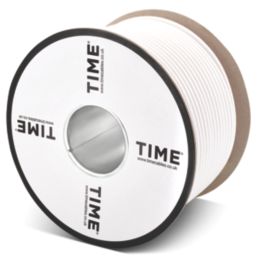 Time GT100 White 1-Core Round Coaxial Cable 100m Drum