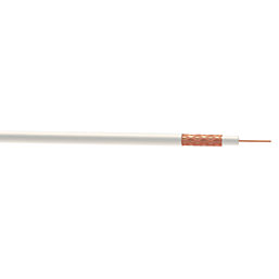 Time GT100 White 1-Core Round Coaxial Cable 100m Drum