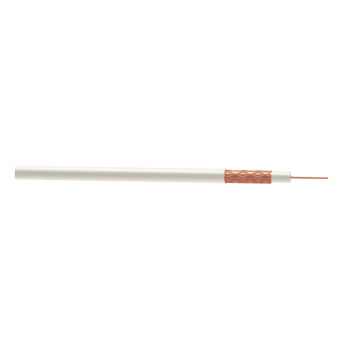 Time GT100 White 1-Core Round Coaxial Cable 100m Drum (829JY)