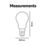Calex  E14 Mini Globe LED Smart Light Bulb 4.9W 470lm