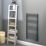 Towelrads 1000mm x 500mm 1555BTU Black Flat Designer Towel Radiator