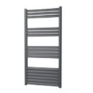 Towelrads 1000mm x 500mm 1555BTU Black Flat Designer Towel Radiator