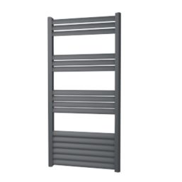 Towelrads 1000mm x 500mm 1555BTU Black Flat Designer Towel Radiator