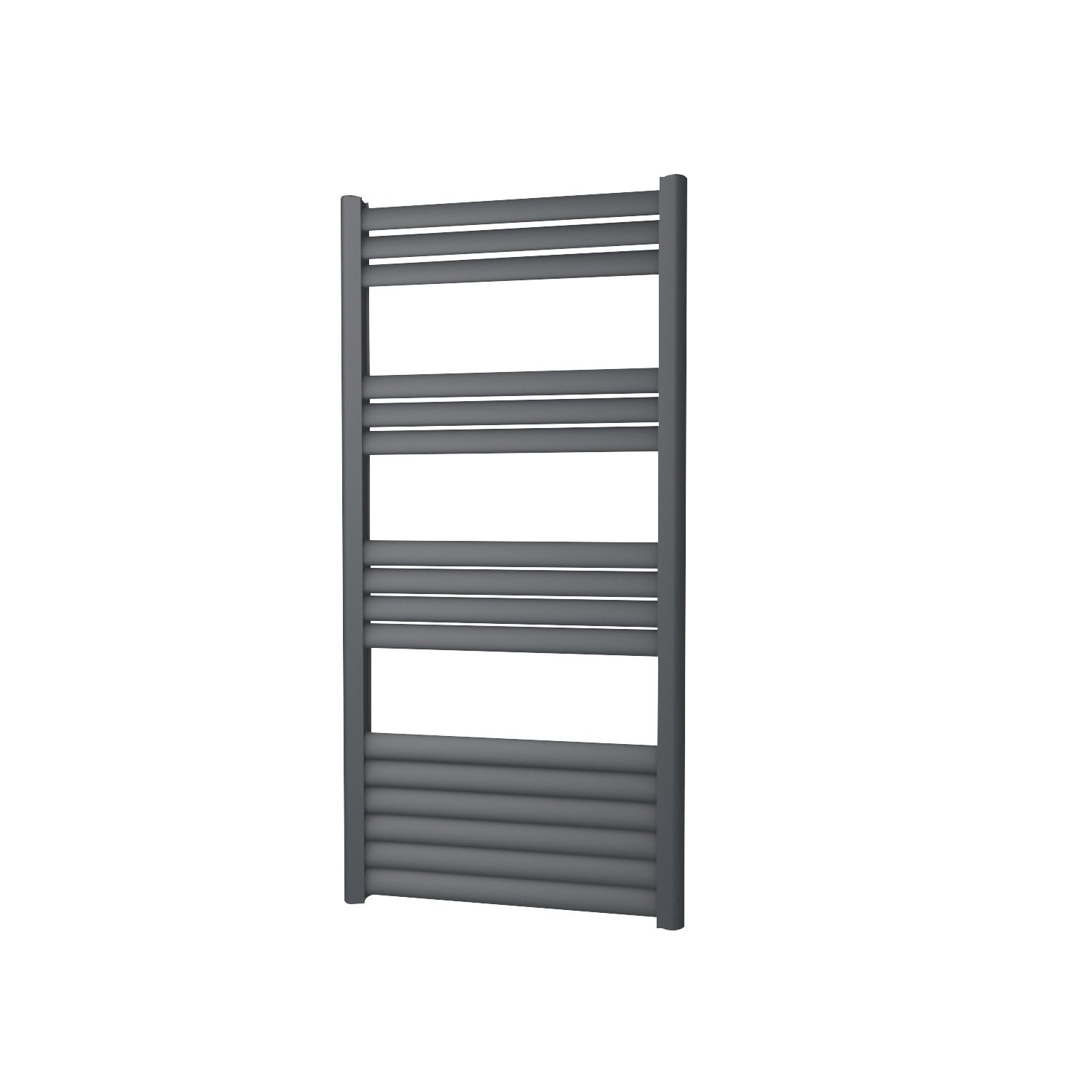 Towelrads 1000mm x 500mm 1555BTU Black Flat Designer Towel Radiator (829RY)