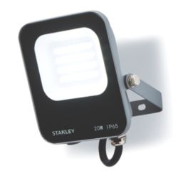 Stanley  Outdoor LED Slimline Floodlight Black 20W 2200lm
