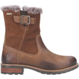 Cotswold Kemerton Size 6 Womens Tan Waterproof Lace & Zip Non Safety Work Boots