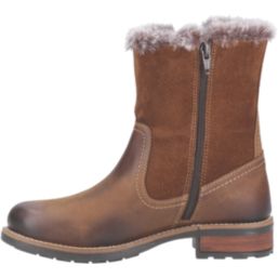 Cotswold Kemerton Size 6 Womens Tan Waterproof Lace & Zip Non Safety Work Boots