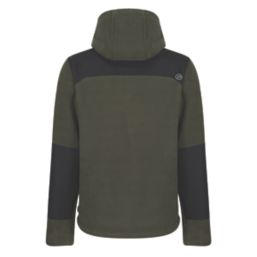 Regatta Garrison Hooded Fleece Jacket Black XXX Large 50" Chest - Screwfix