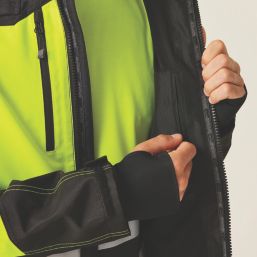 Regatta Hi Vis X-Pro Shell Jacket Black/Yellow 3X Large 51" Chest