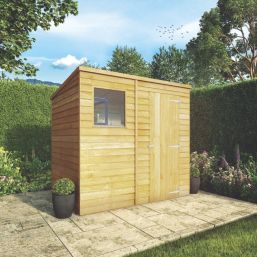 Mercia Value 7' x 5' (Nominal) Pent Overlap Timber Shed